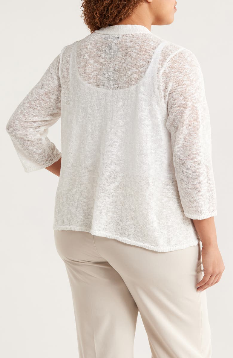 KASPER Open Front A-Line Cardigan, Alternate, color, 