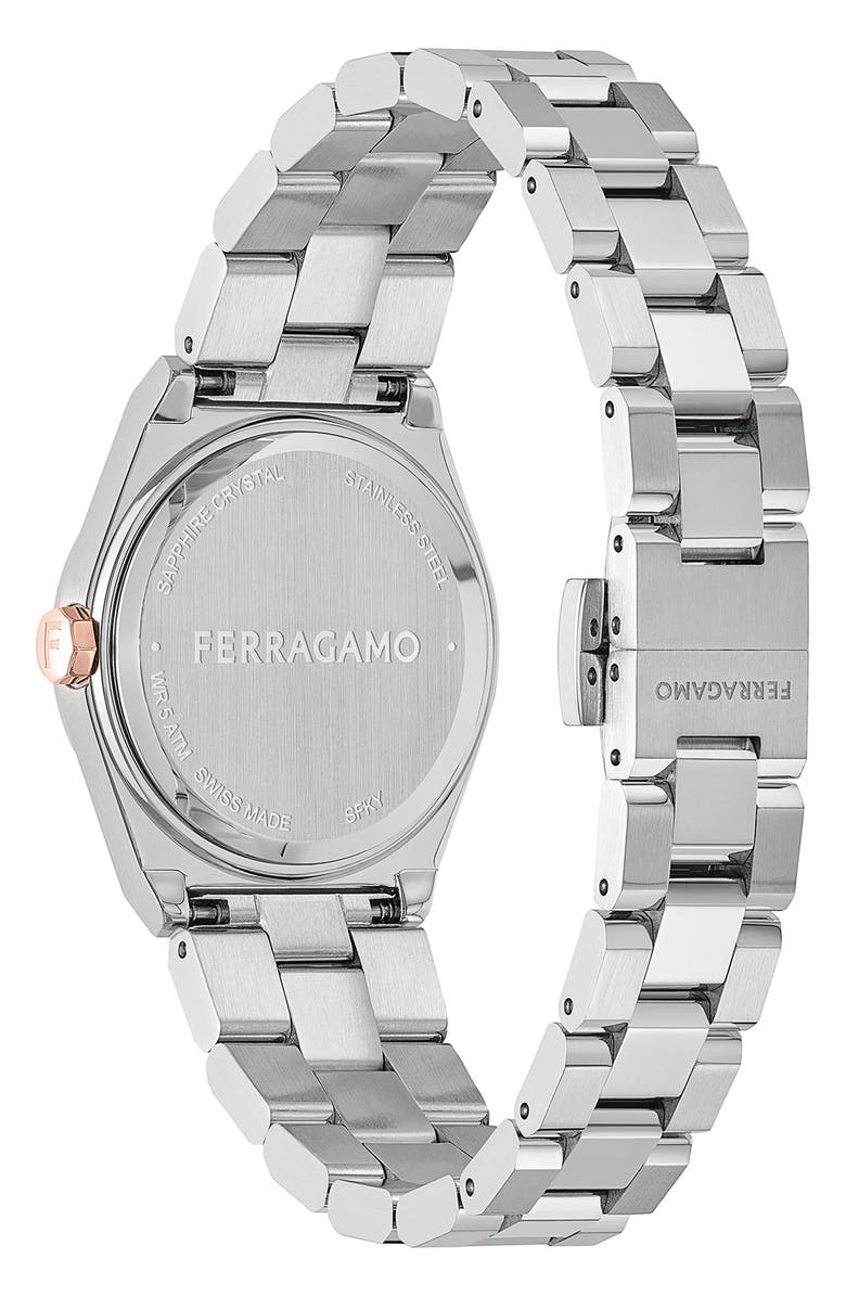 FERRAGAMO Vega Upper East Bracelet Watch, 28mm, Alternate, color, 