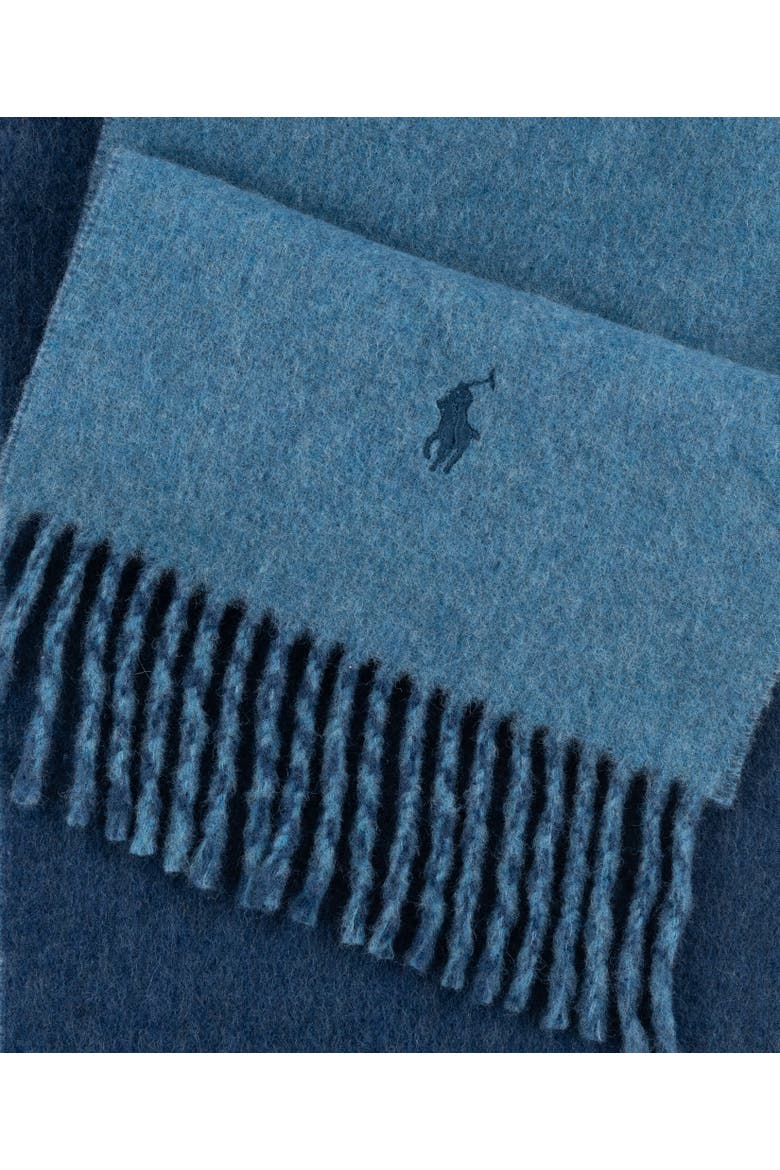 Classic Reversible Scarf, Alternate, color, Capri Blue/Rustic Navy