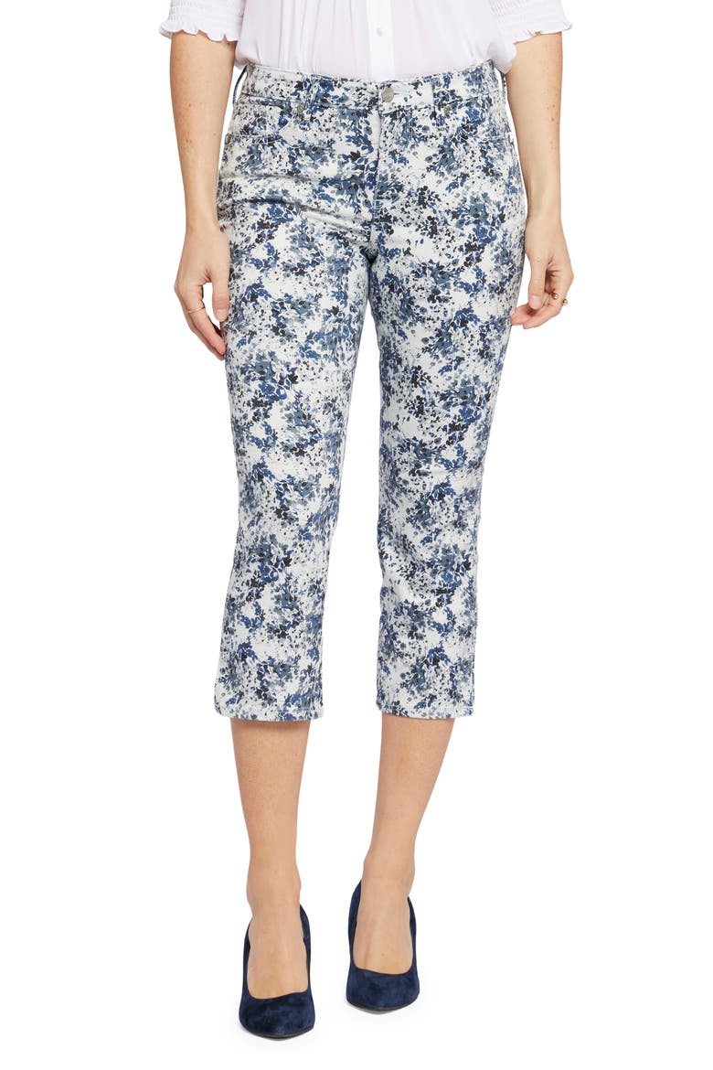 Chloe Side Slit Crop Jeans, Main, color, FOREST LAGOON