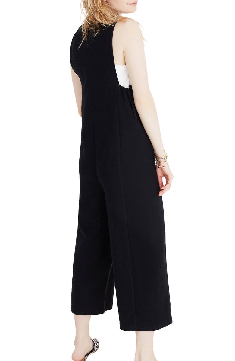 Madewell Texture & Thread Side Tie Jumpsuit, Alternate, color, 