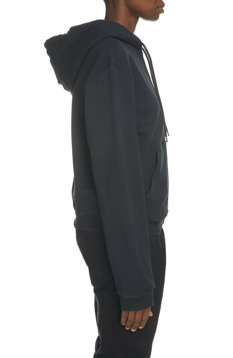 Balenciaga Logo Zip-Up Hoodie, Alternate, color,