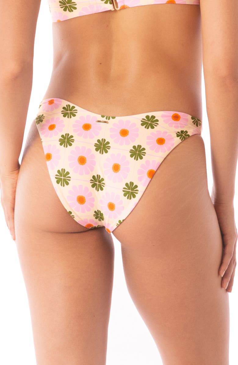 Maaji Splendour High Cut Reversible Bikini Bottoms, Alternate, color, White