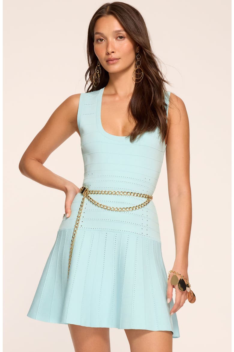 Anika Fit & Flare Minidress, Alternate, color, BLUE BREEZE