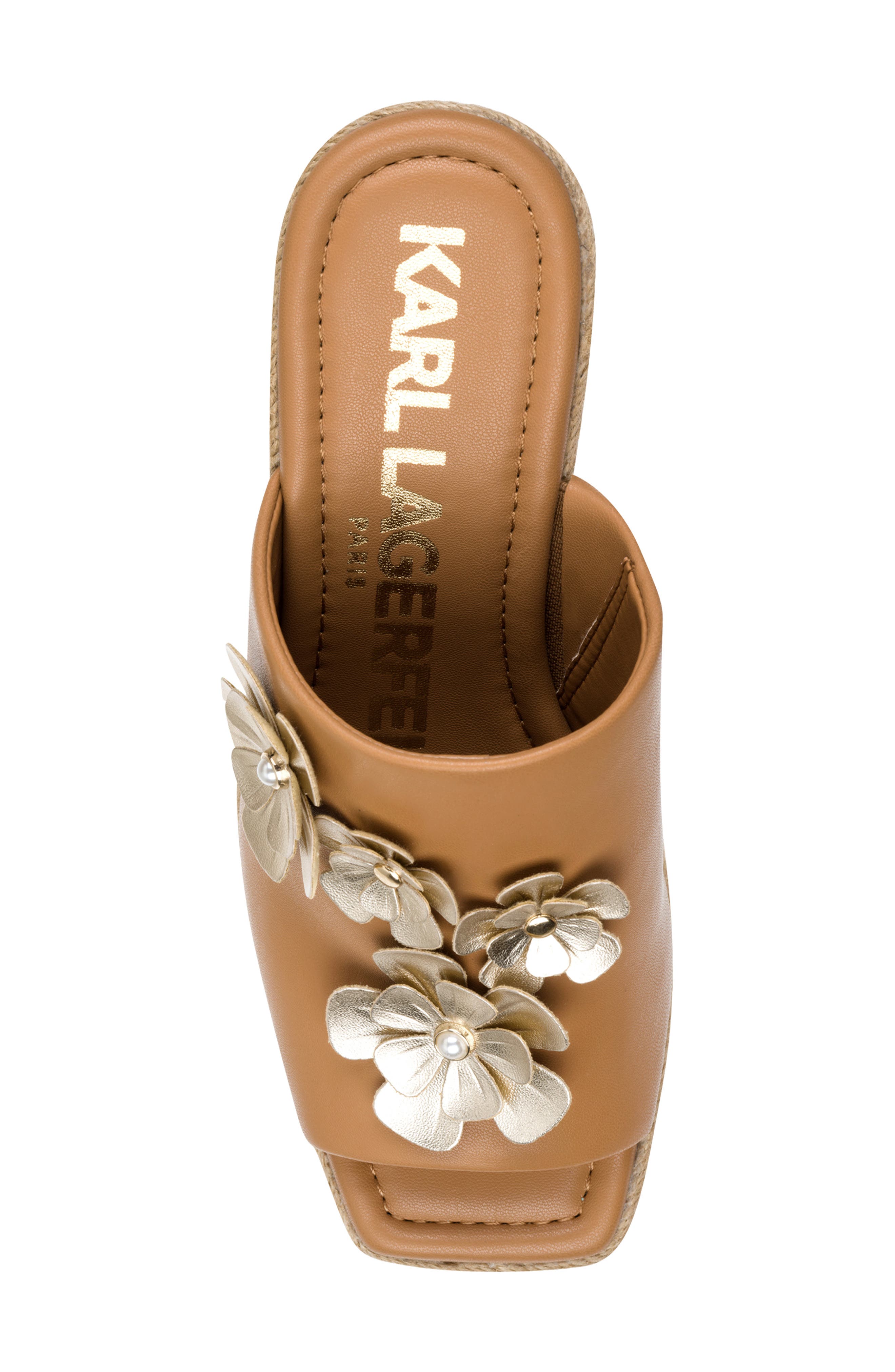 Clove Fleur Wedge Sandal, Alternate, color, TAN