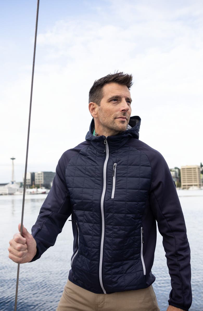 Cutter & Buck Rainier PrimaLoft<sup>®</sup> Hybrid Jacket, Alternate, color, Dark Navy