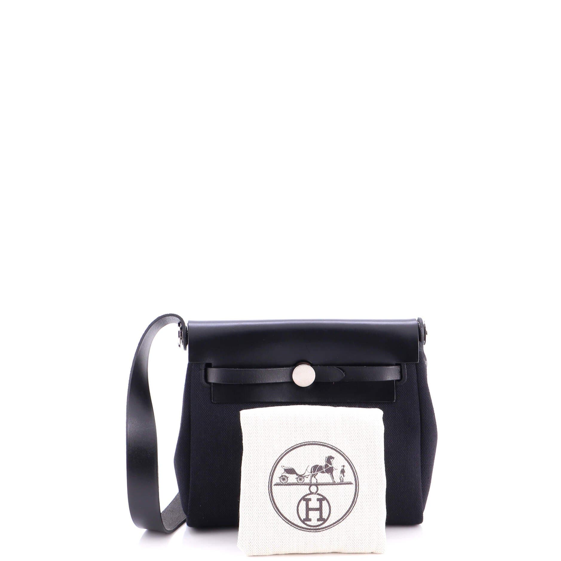 Herbag Zip Toile and Leather 20, Alternate, color, Noir