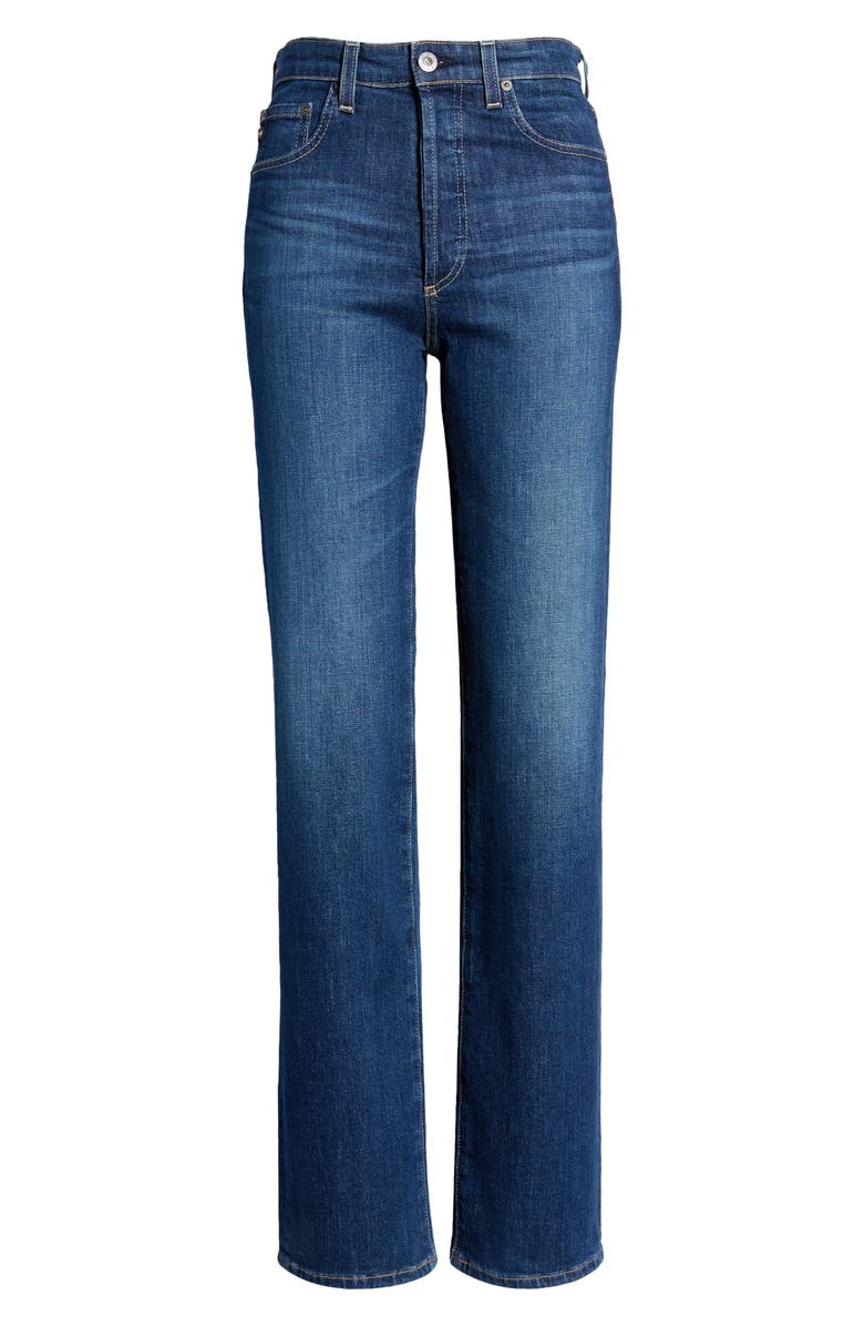 AG Alexxis High Waist Straight Leg Jeans, Alternate, color, Easy Street