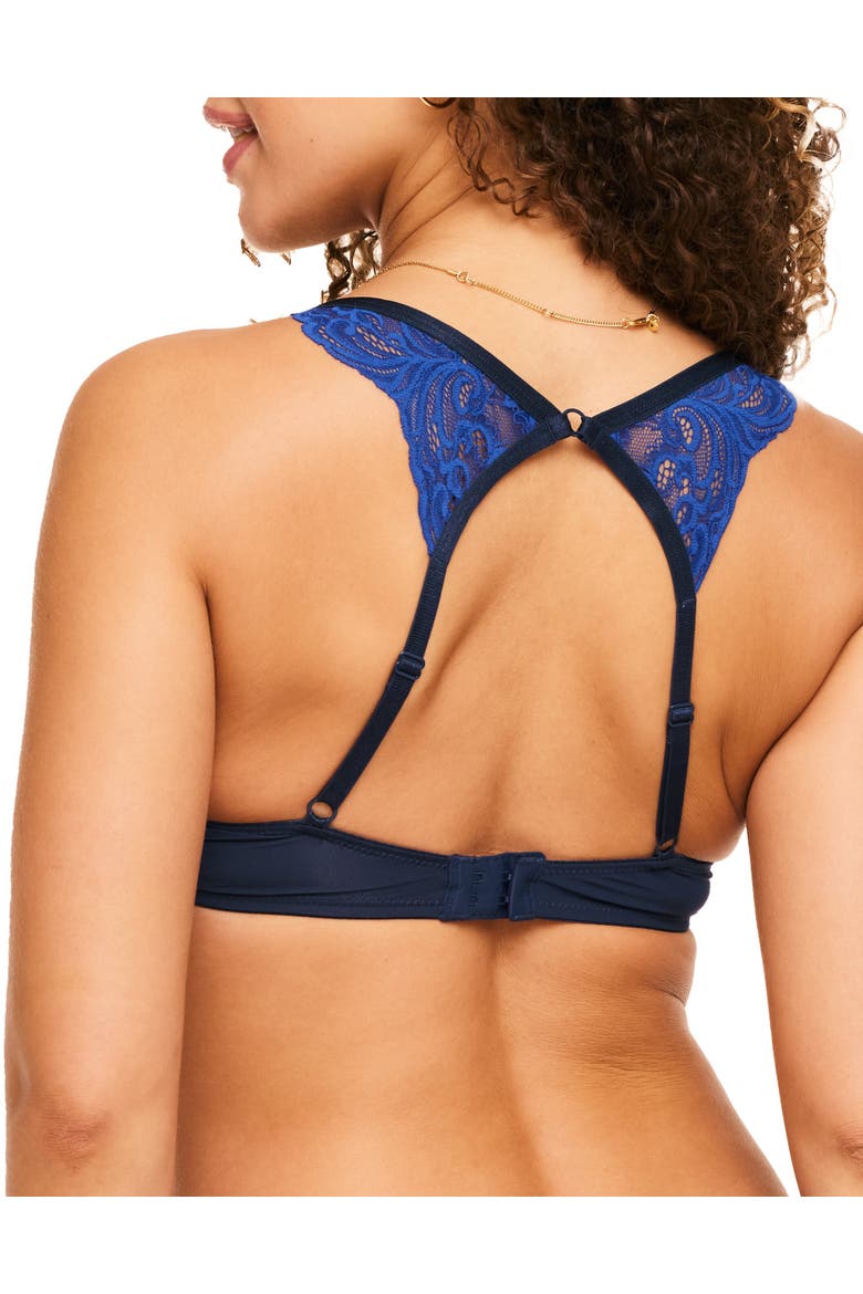 Saige Push Up Plunge Bra, Alternate, color, Dark blue