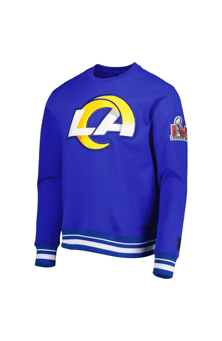 PRO STANDARD Men's Pro Standard Royal Los Angeles Rams Mash Up Pullover Sweatshirt, Alternate, color, Royal