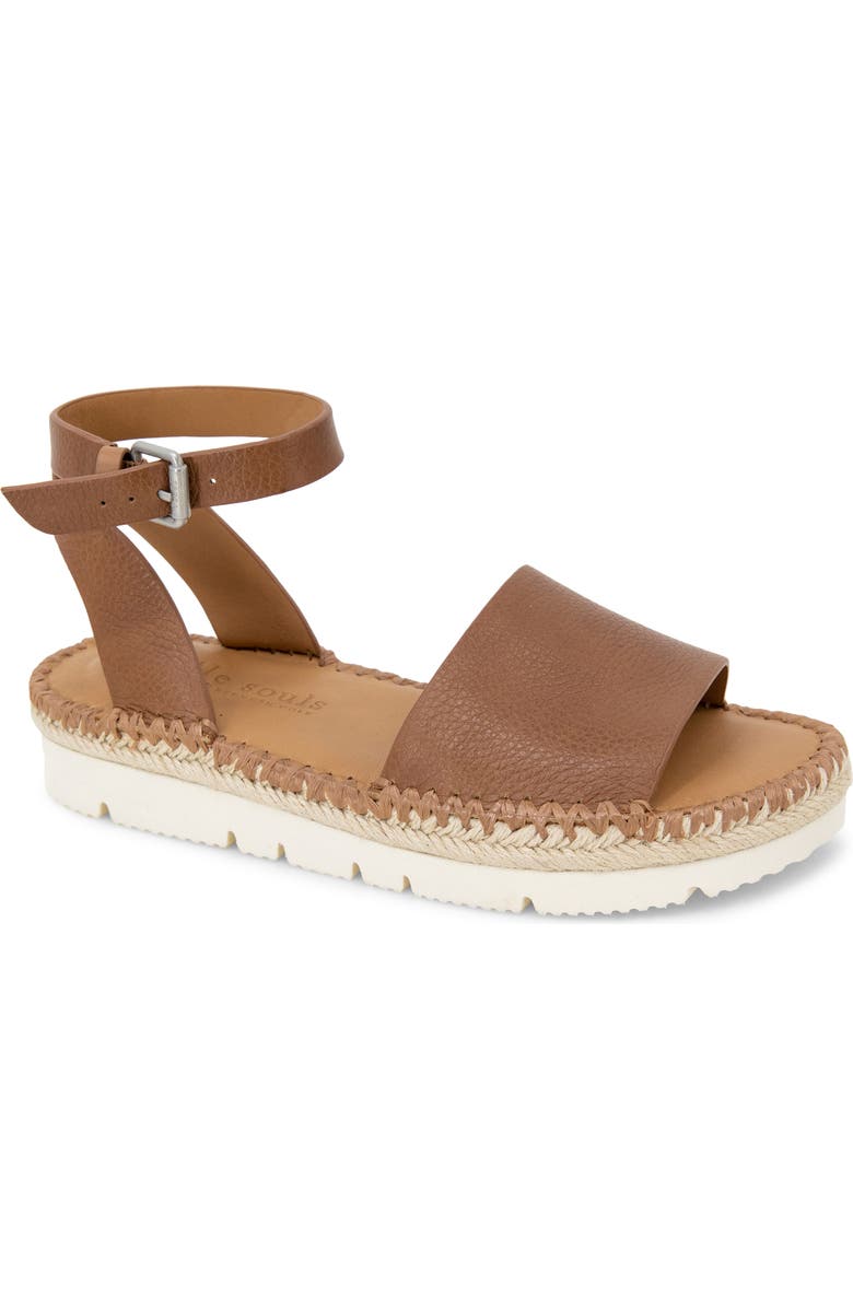 Gentle Souls Lucille Platform Sandal, Main, color, Luggage Leather