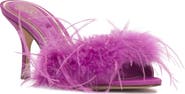 Vince Camuto Paelly Faux Feather Slide Sandal