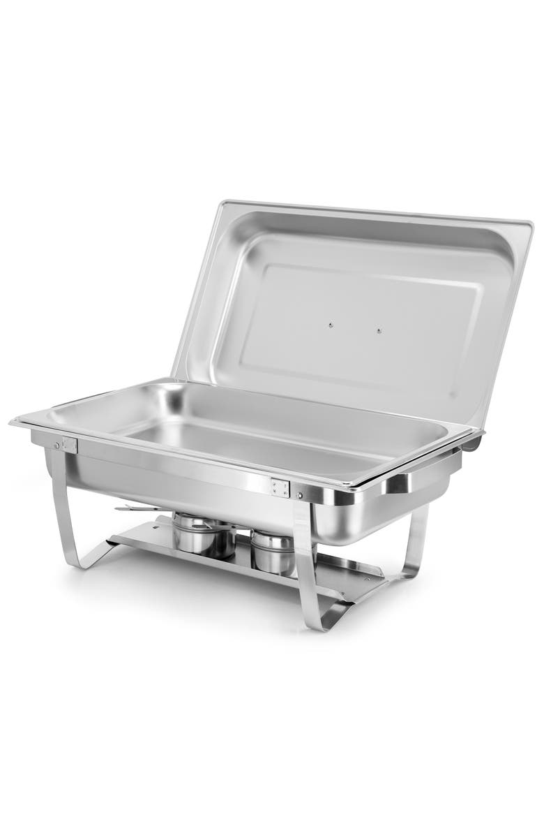 9.5 Quart Stainless Steel Professional Chafing Dish, Alternate, color, Silver