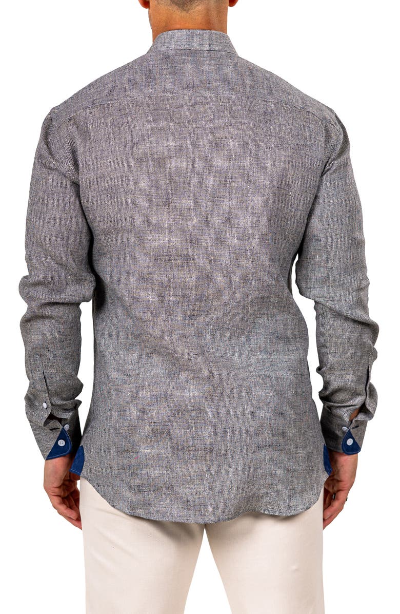 Maceoo Eins Marthy Contemporary Fit Linen Button-Up Shirt, Alternate, color, 