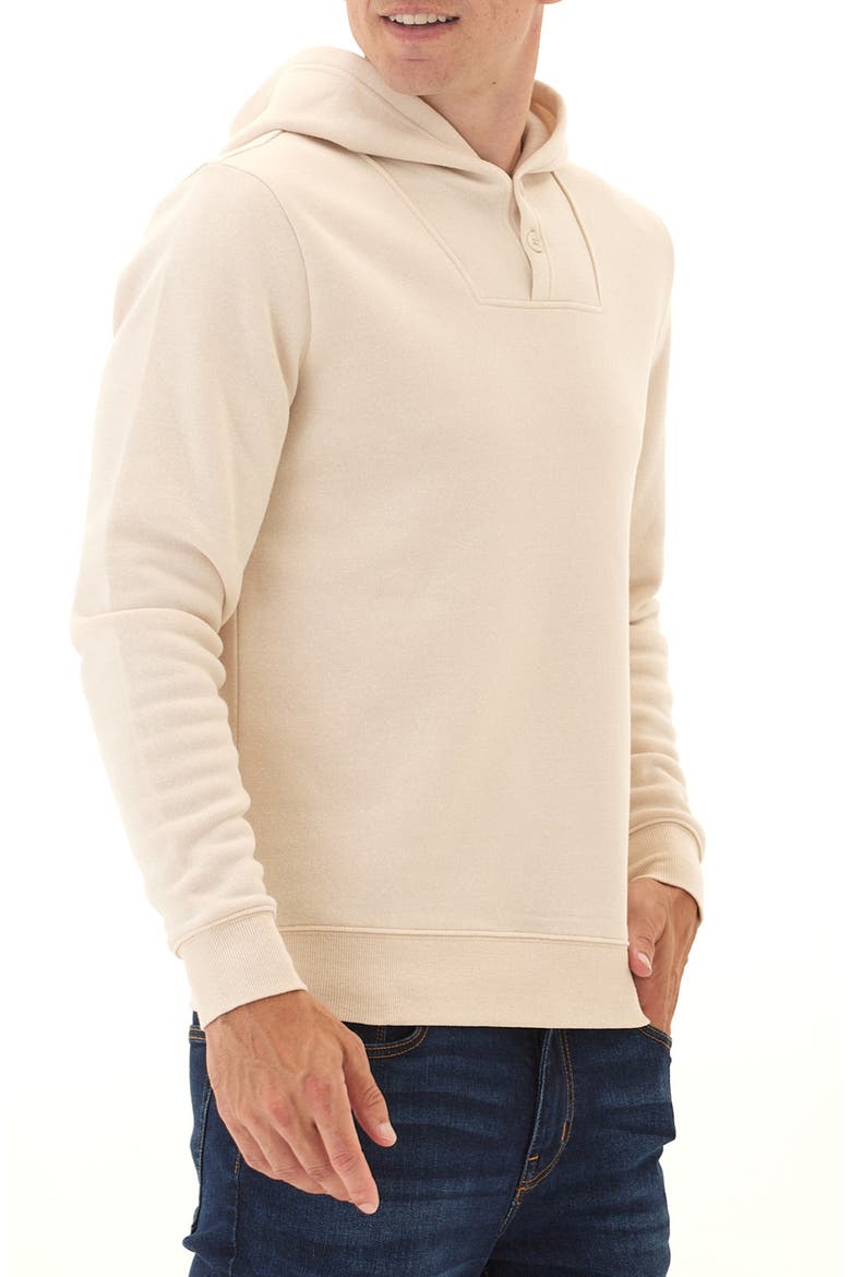 Kieran Fleece Pullover Hoodie, Alternate, color, TAPIOCA