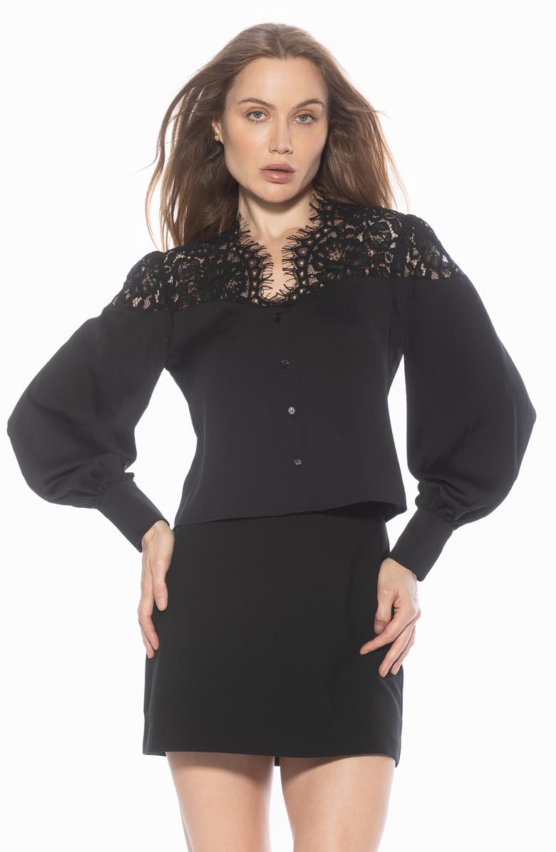 Bryne Lace Trim Top