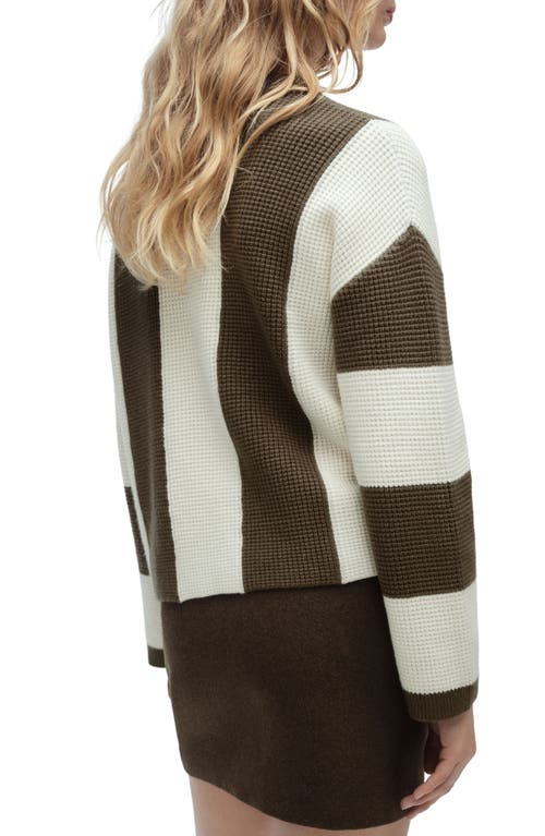 MANGO MANGO PITERA STRIPE CREWNECK SWEATER