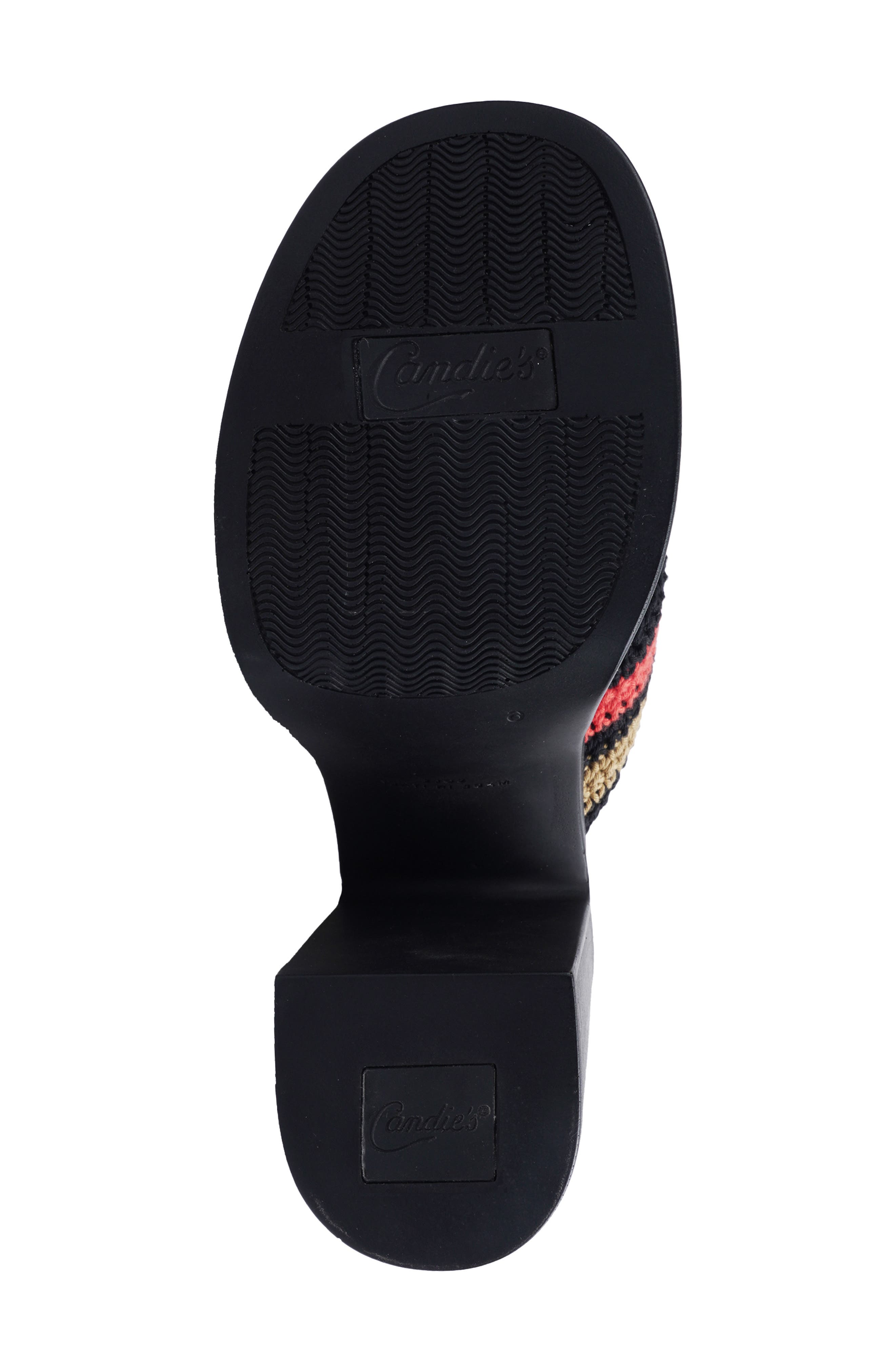 Candie's Erismar Platform Sandal, Alternate, color, Black Fabric