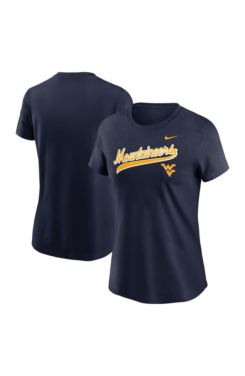 Nike Women's Nike Navy West Virginia Mountaineers Local Script T-Shirt, Main, color, Navy