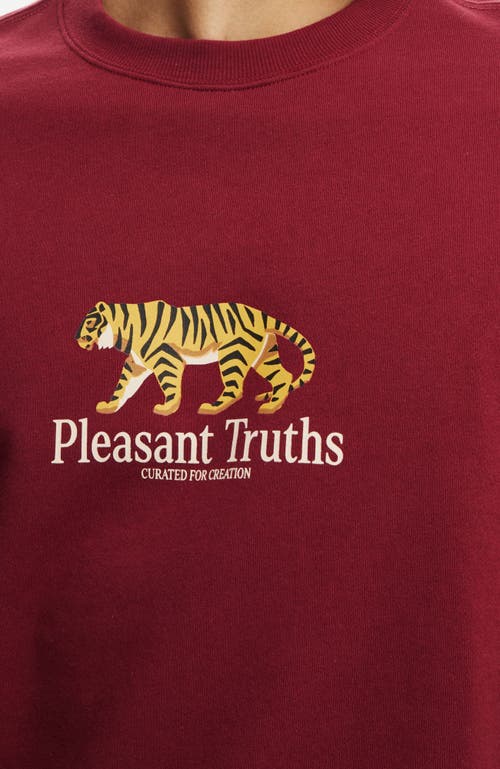 COTTON ON COTTON ON GRAPHIC CREW FLEECE 