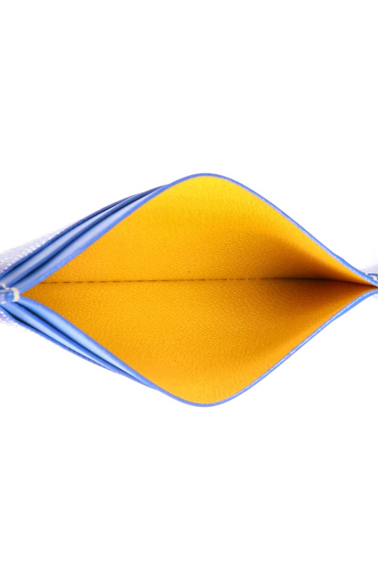 Pre-Owned Goyard Saint Sulpice Card Holder Coated Canvas, Alternate, color, Blue