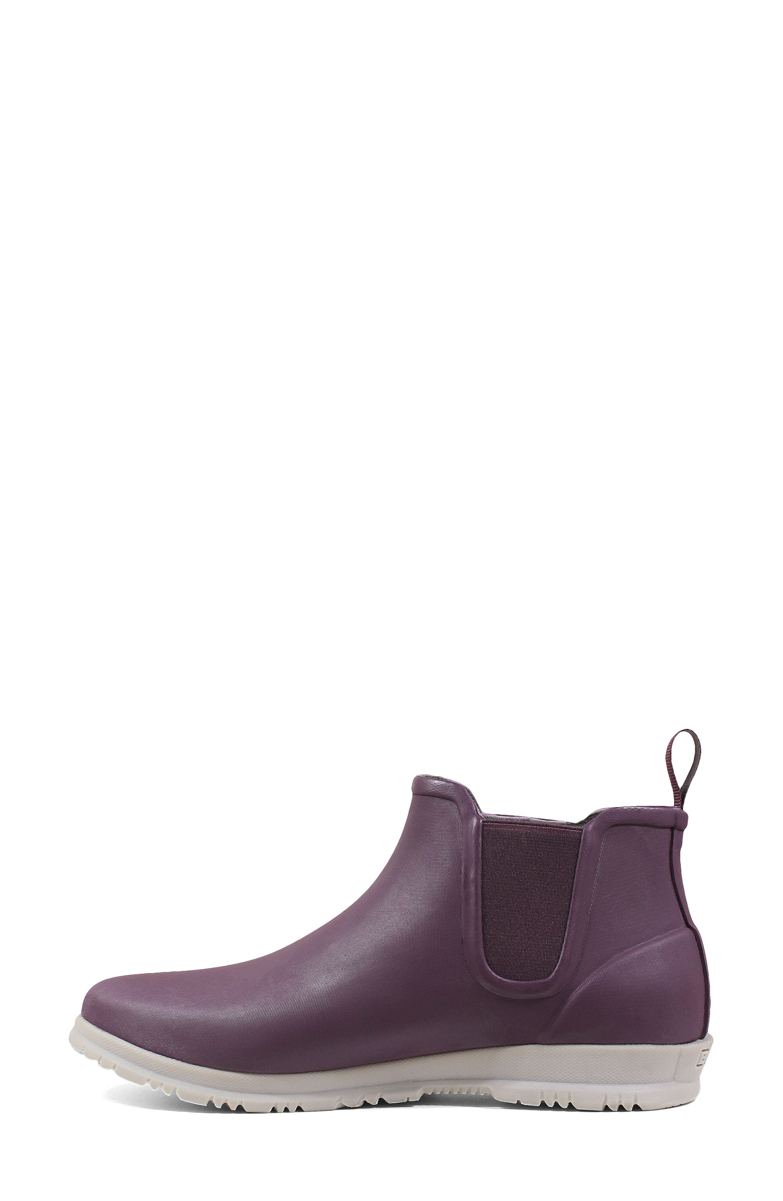 Sweetpea Chelsea Rain Boot, Alternate, color, PLUM