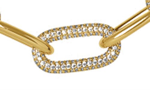 Dean Davidson Solene Pavé Statement Link Necklace In Gold