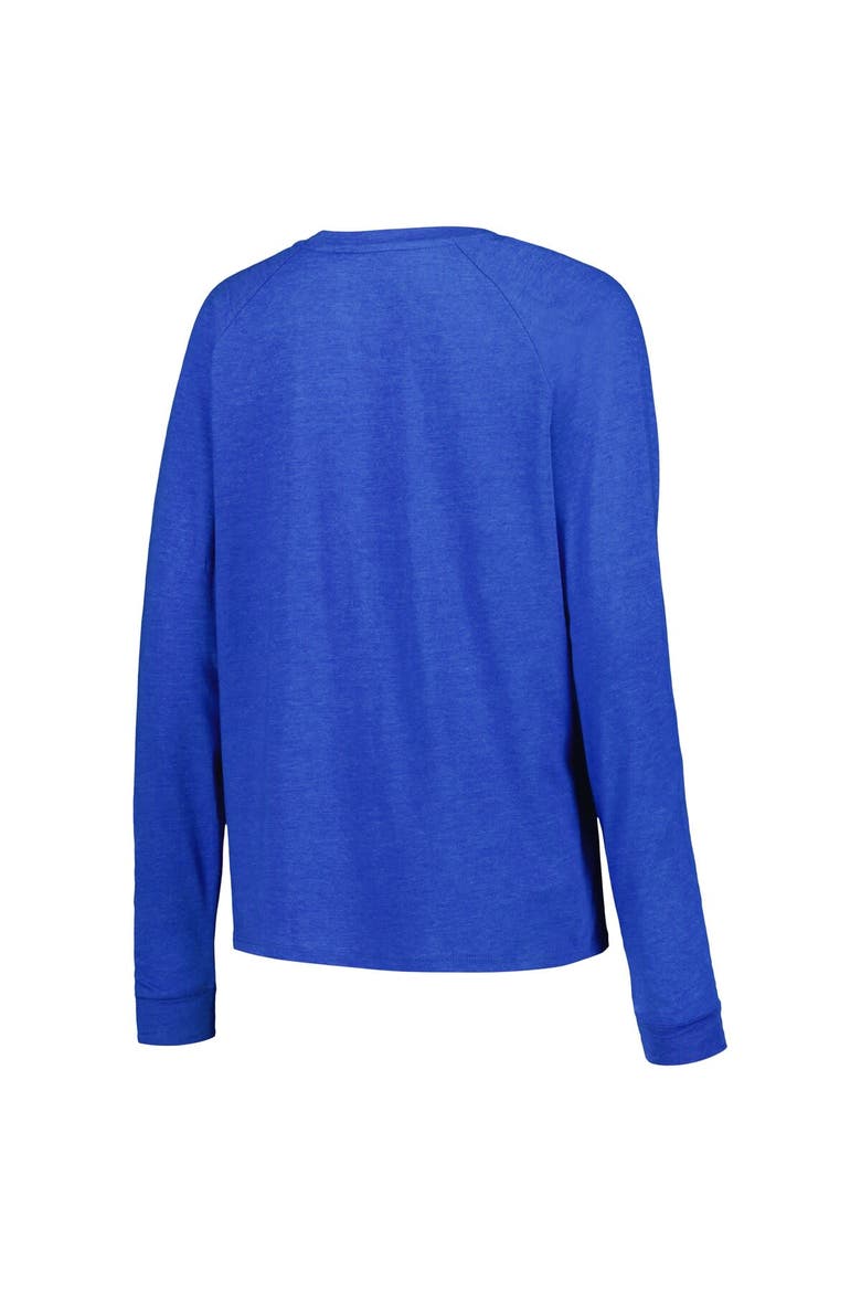 Women's Concepts Sport Black/Blue Tampa Bay Lightning Meter Knit Long Sleeve Raglan Top & Shorts Sleep Set, Alternate, color, Blue