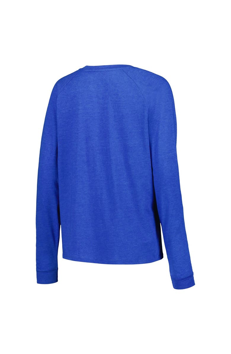 CONCEPTS SPORT Women's Concepts Sport Black/Blue Tampa Bay Lightning Meter Knit Long Sleeve Raglan Top & Shorts Sleep Set, Alternate, color, 