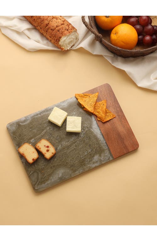 Tiramisu Wood & Resin Cheese Board In Brown