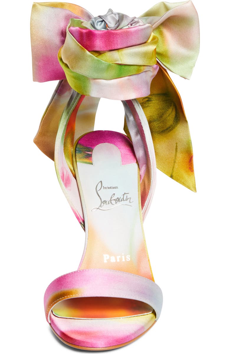 Christian Louboutin Miss Z Du Desert Ankle Wrap Sandal, Alternate, color, Pink Multi