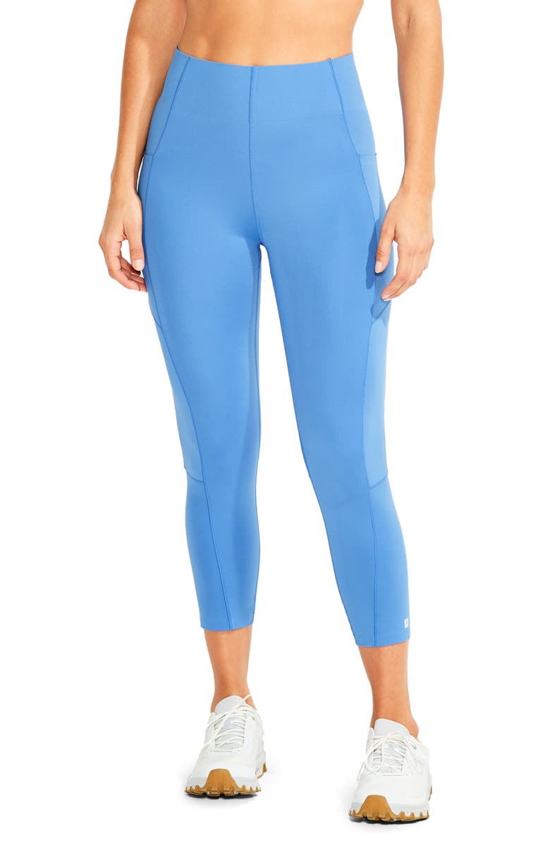 NIC+ZOE Pocket Crop Compression Leggings, Main, color, 