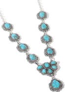 YS GEMS Turquoise Silver Plated Pendant Necklace