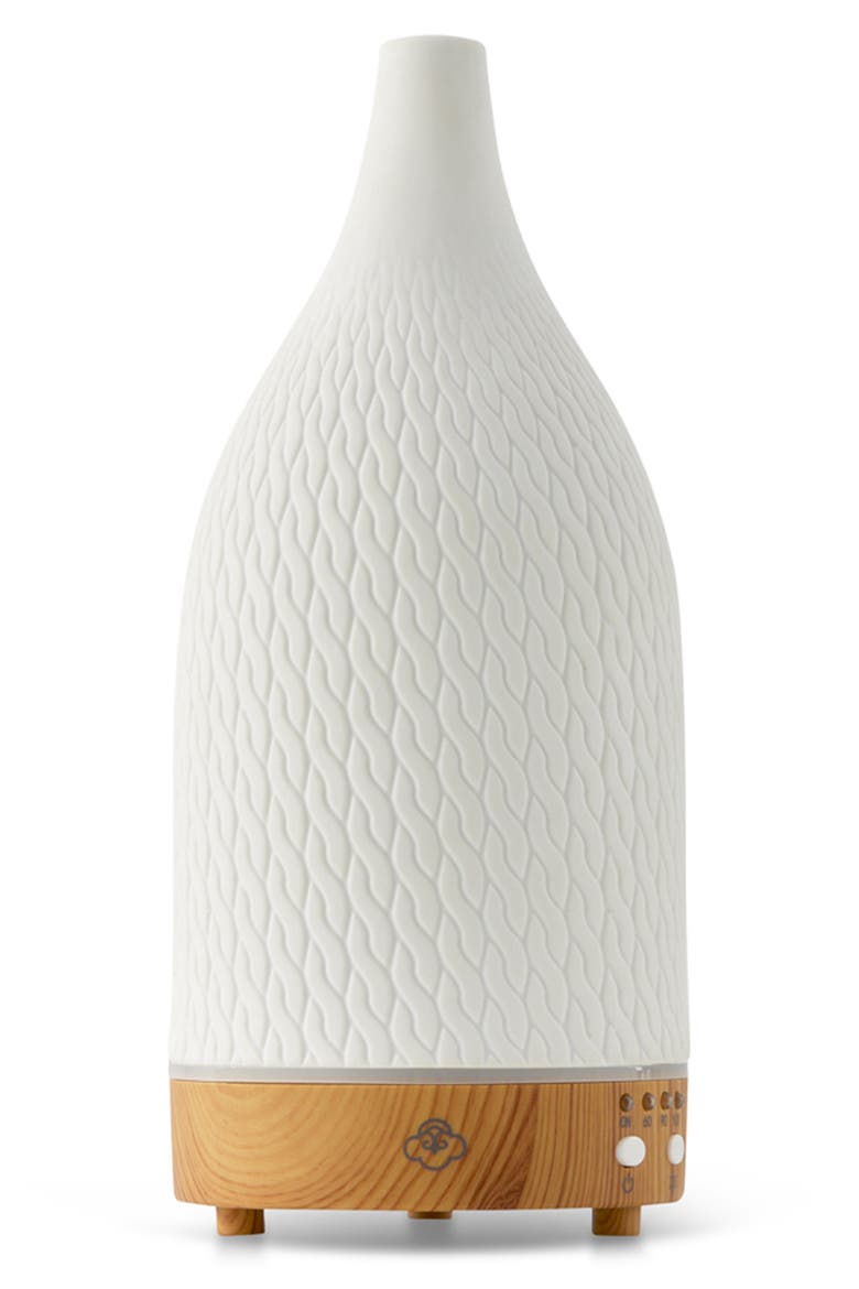 Crochet Ceramic Ultrasonic Diffuser, Main, color, WHITE