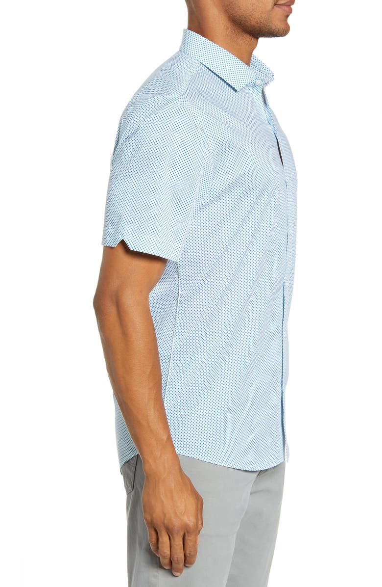 Zachary Prell Prescott Regular Fit Short Sleeve Button-Up Sport Shirt, Alternate, color, 