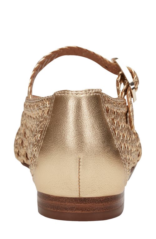 Marc Fisher Ltd Evonna Mary Jane Flat In Gold