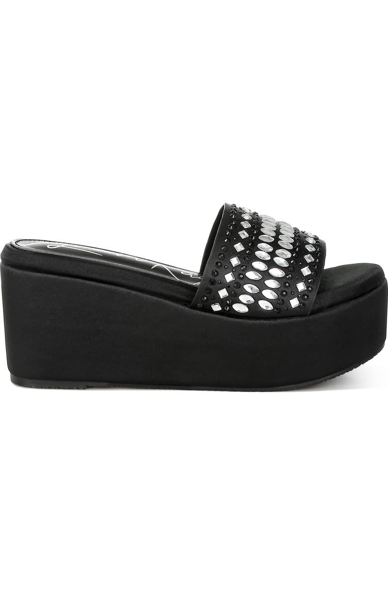 LONDON RAG Batanga Platform Wedge Sandal, Alternate, color, Black