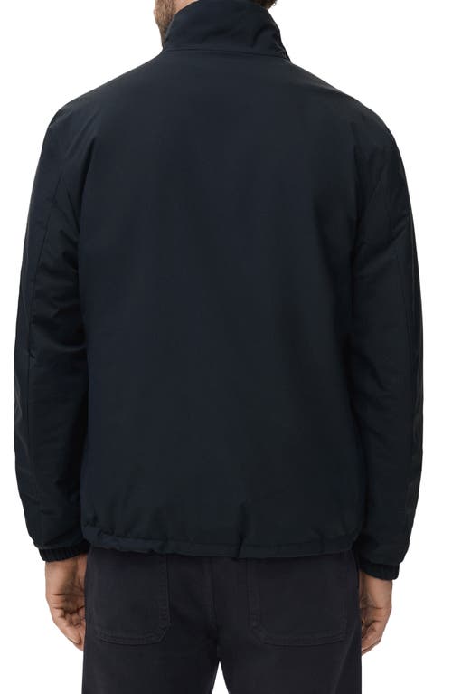 Mango Reversible Water Repellent Jacket In Black