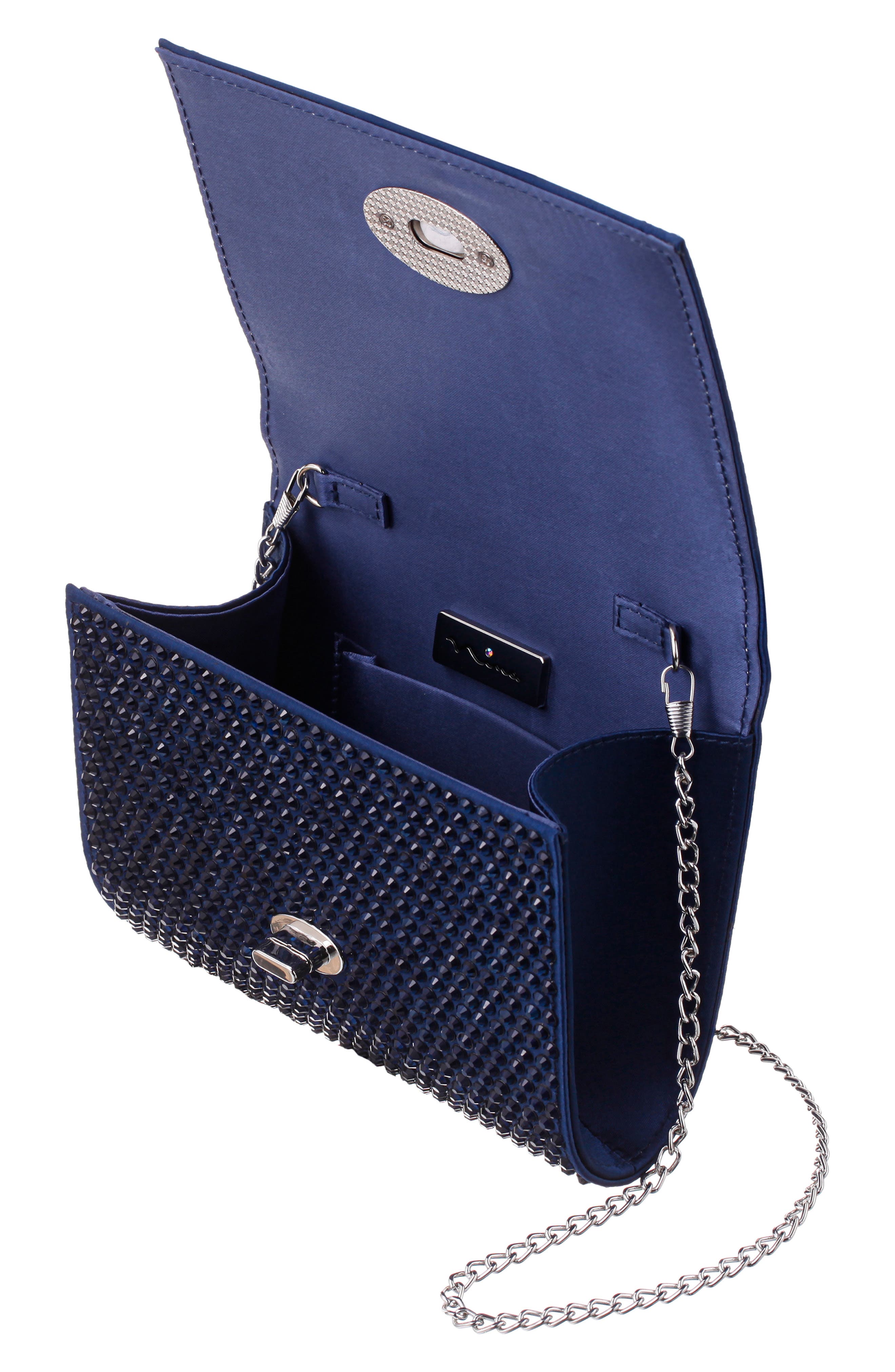 Nina Cilian Clutch, Alternate, color, Navy