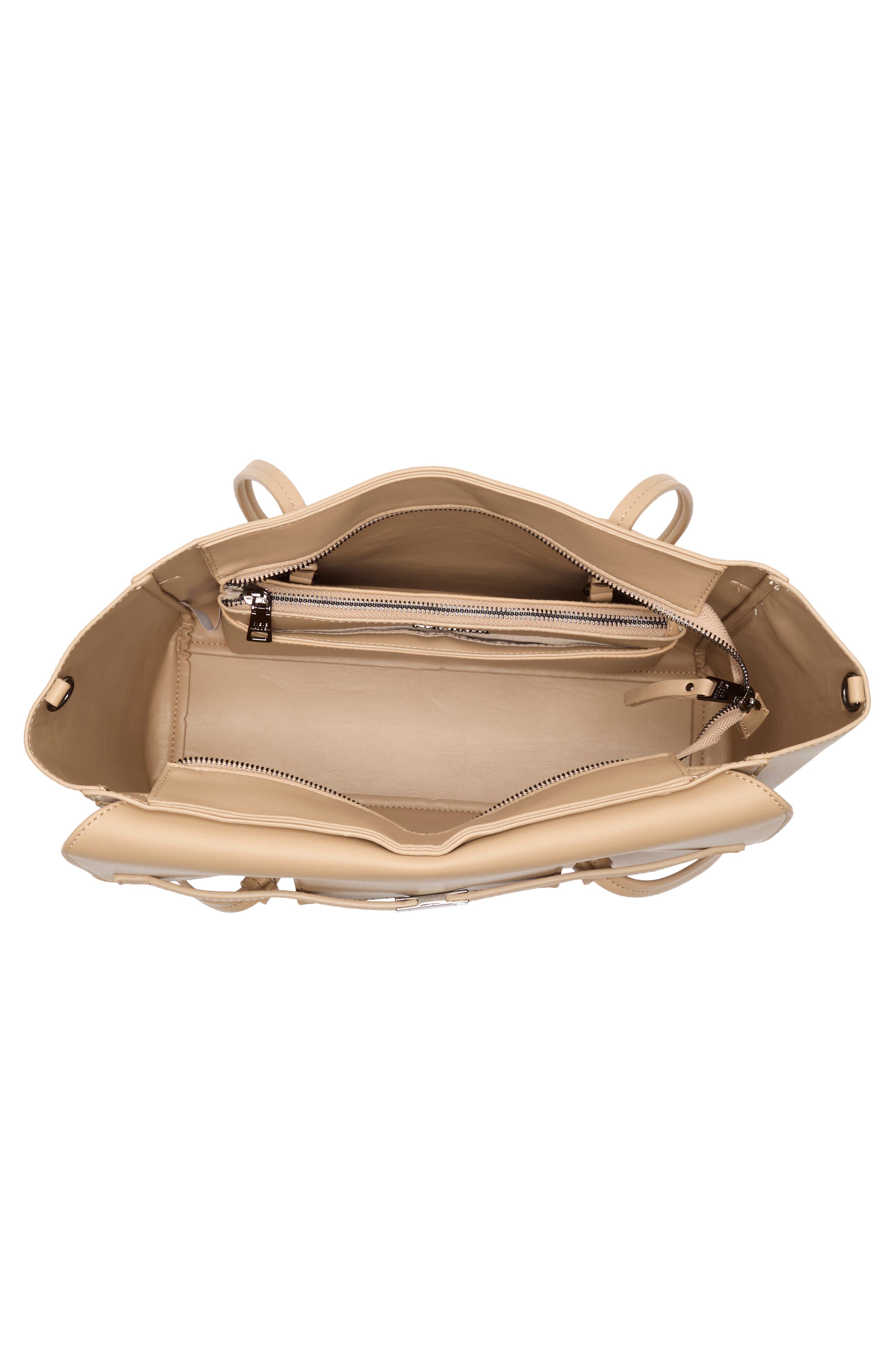 Steve Madden Reyden Belted Tote Bag, Alternate, color, Stone