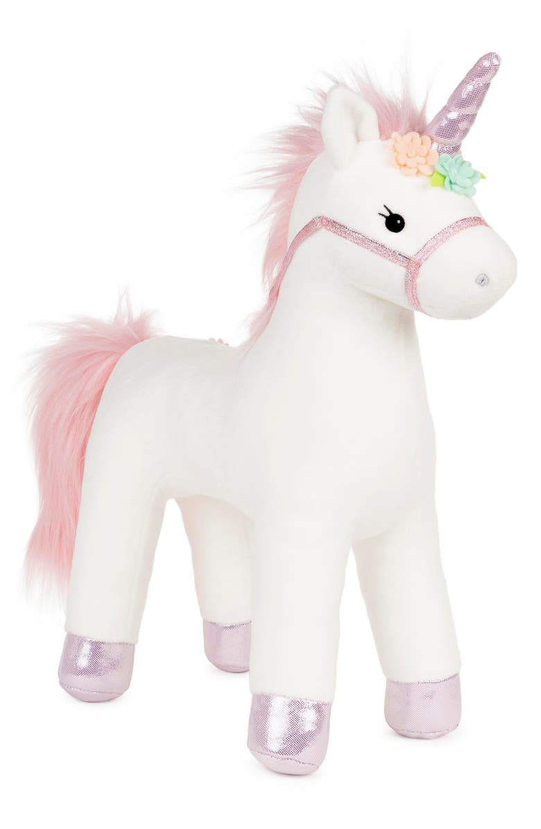 Gund Lily Rose Unicorn Stuffed Toy, Main, color, White
