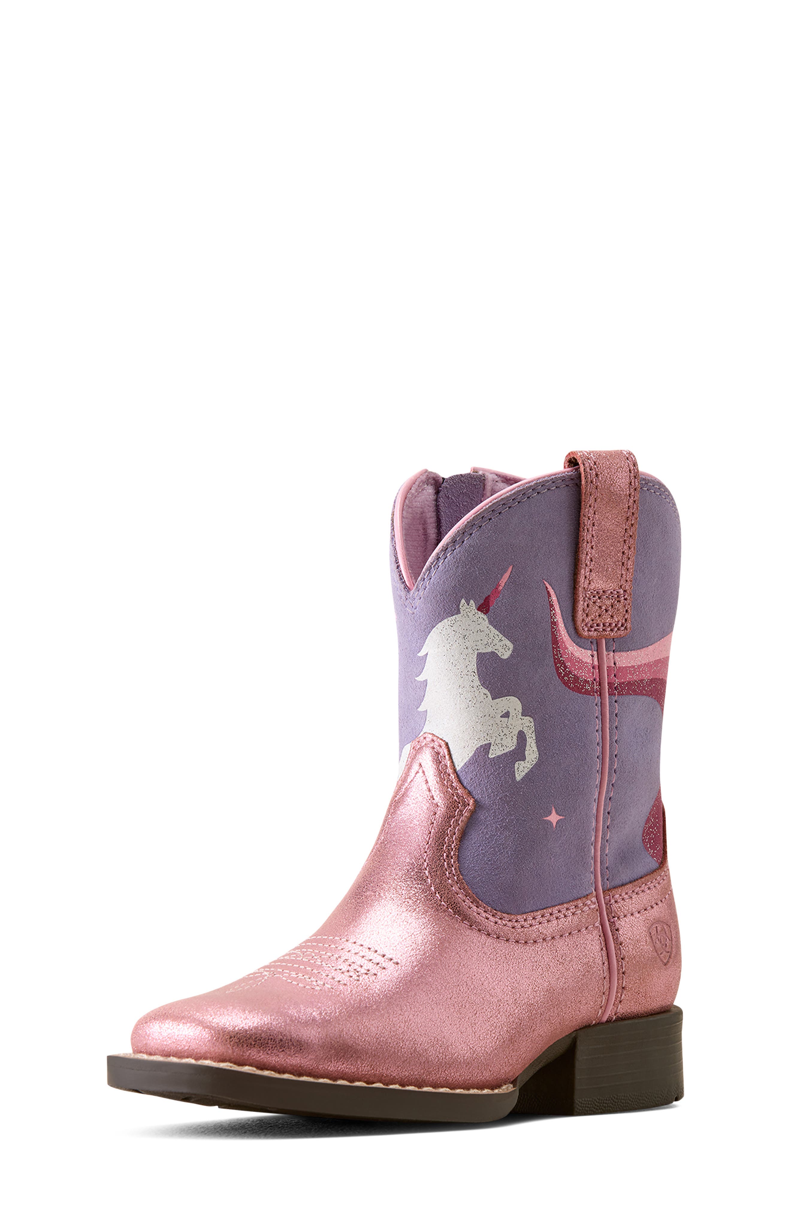 Kids' Unicorn Magic Western Boot, Main, color, CHARMING PINK