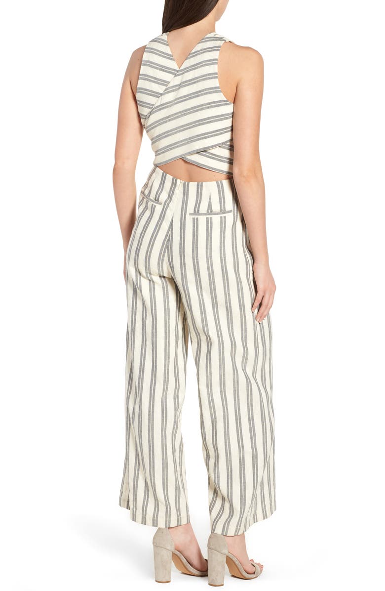 Rebecca Minkoff Marley Stripe Jumpsuit, Alternate, color, 