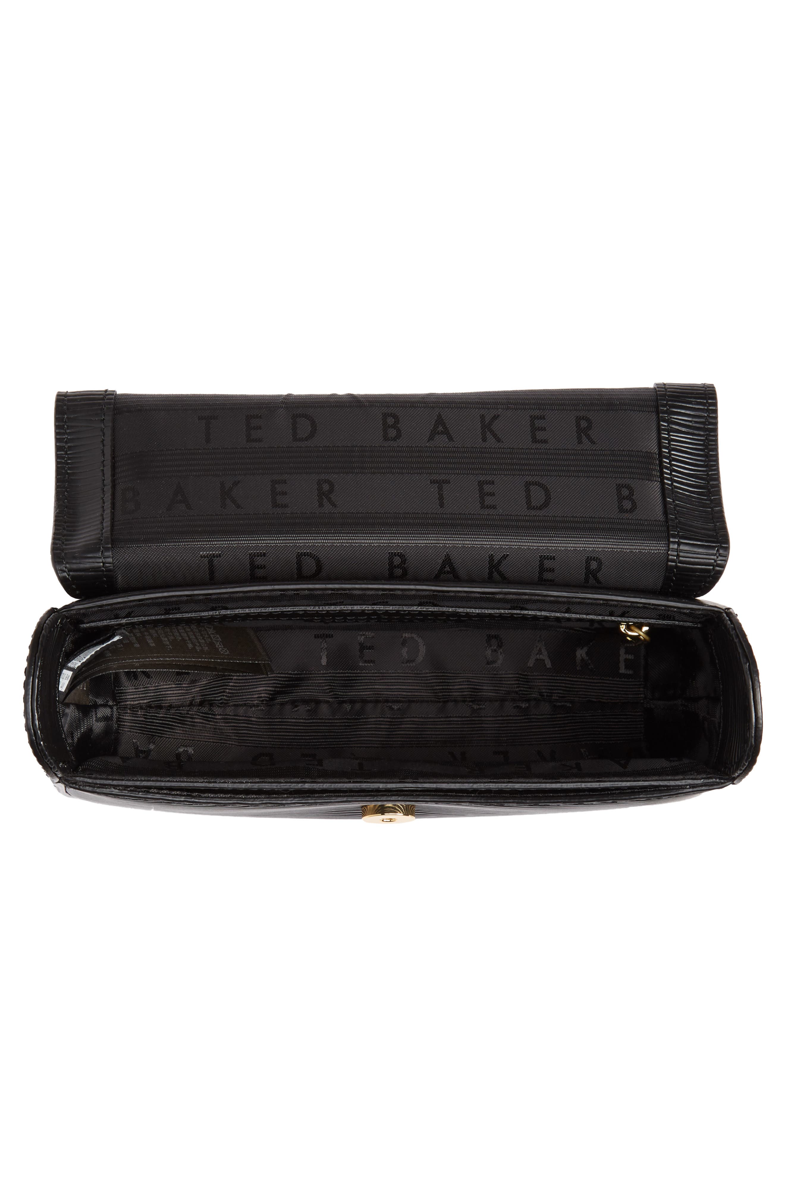 Ted Baker London Daissy Bow Mini Leather Crossbody Bag, Alternate, color, 