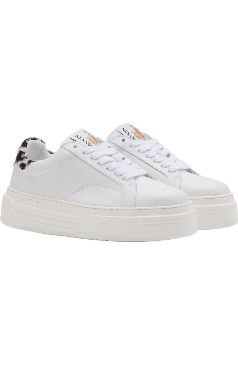 Lanvin WOMEN'S DDB0 LEATHER PLATFORM SNEAKERS, Alternate, color,