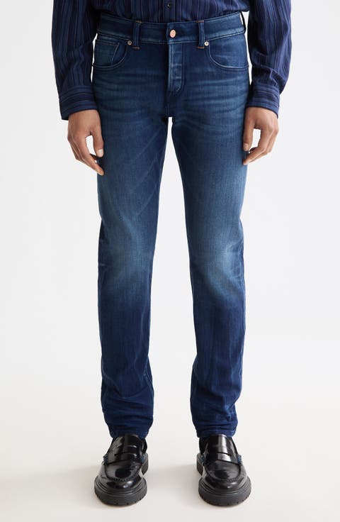 Ralston Regular Fit Slim Stretch Jeans (Abstract Blue)