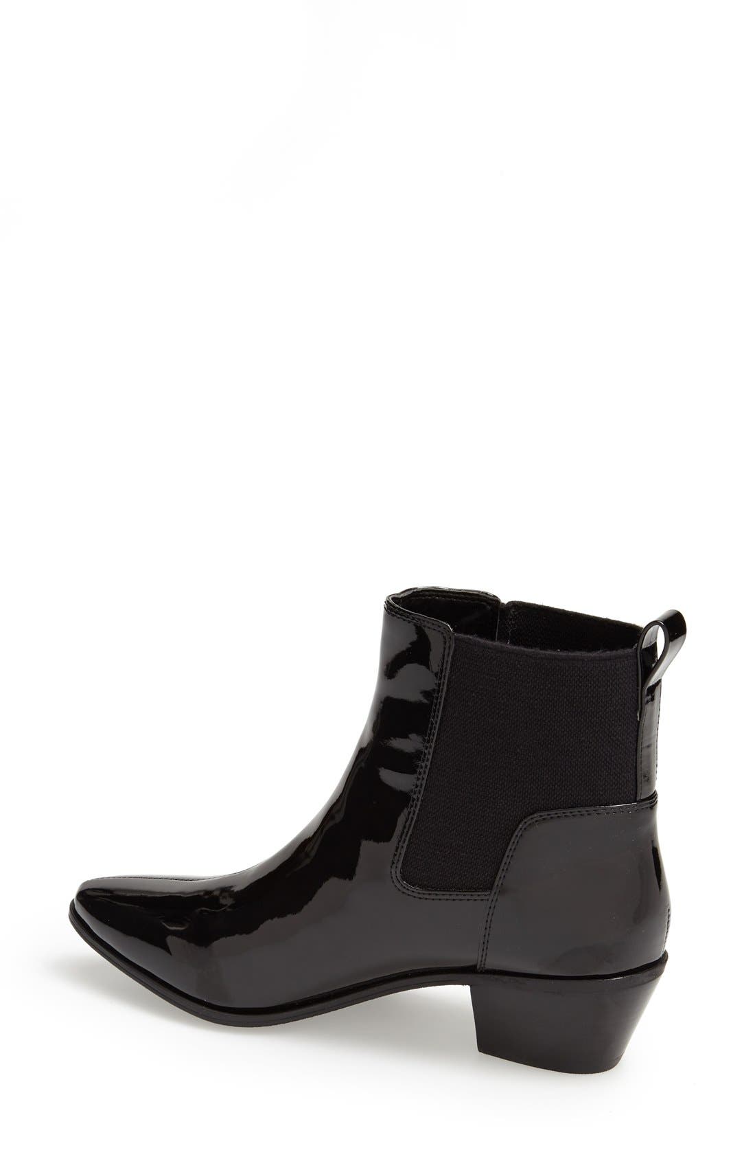 'Travers' Chelsea Bootie, Alternate, color, BLACK PATENT