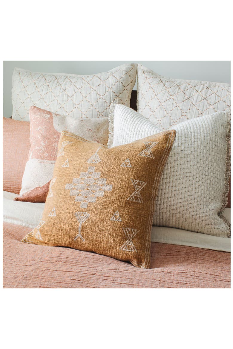 Sun Accent Pillow, Alternate, color, BROWN