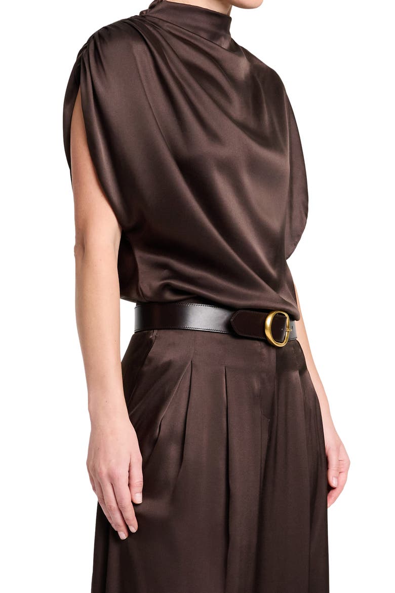 Wish You Would Stretch Silk Top, Alternate, color, DELICIOSO