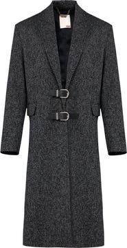 PCFG Wool & Cashmere Blend Your *Itch Wool Long Overcoat